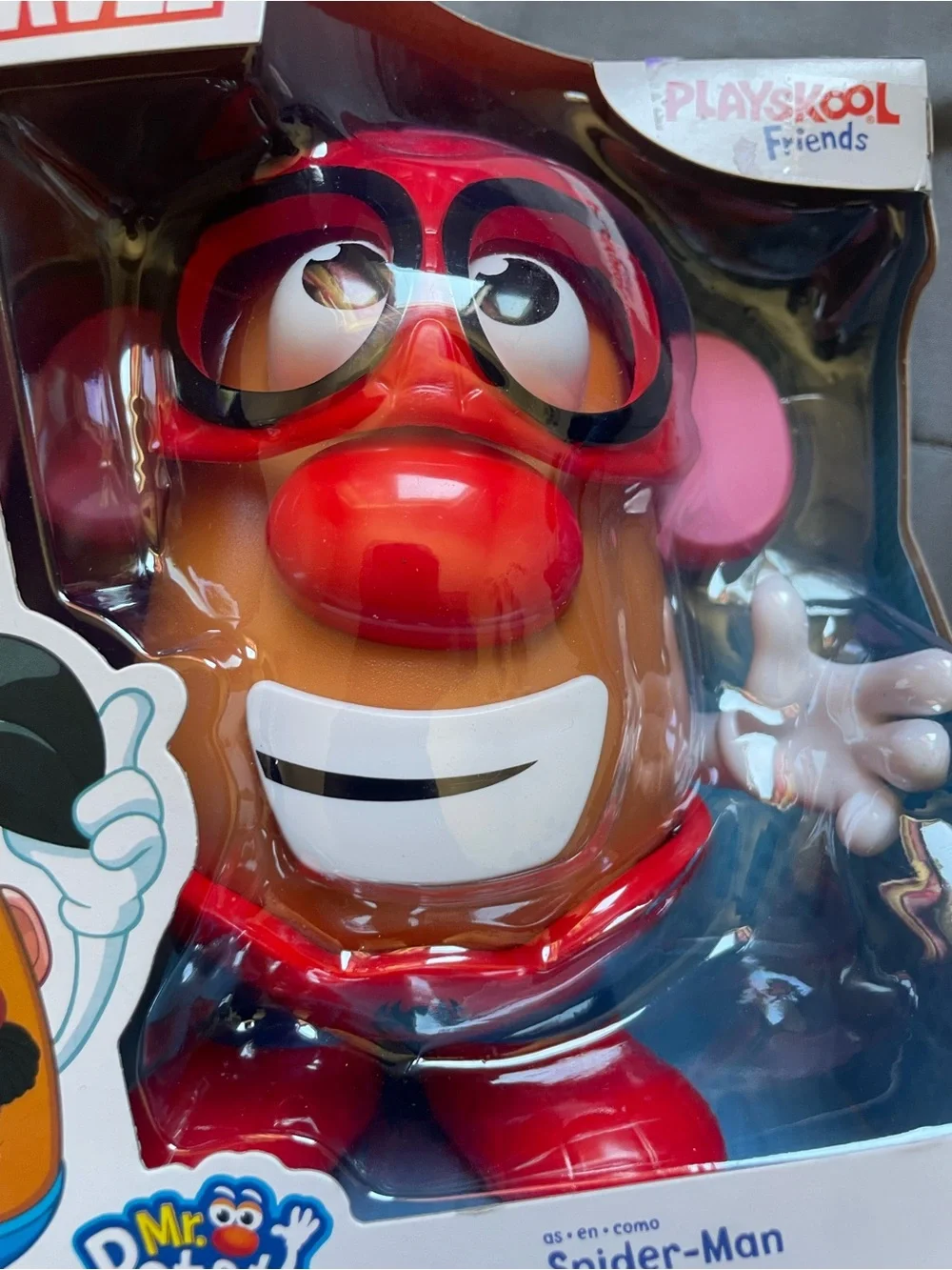 Marvel Mr. Potato Head Spider-Man Figure – Red, Black, White, Pink